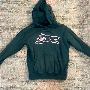 Icecream Green Hoodie with Pink Graphic